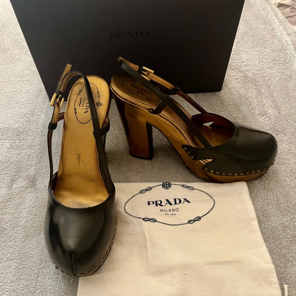 Prada Clog shoes SZ 38 - Picture 4 of 10
